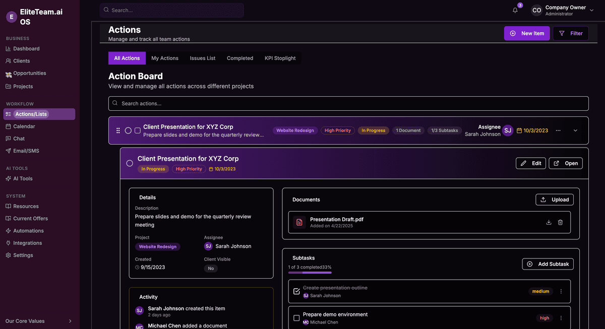 Elite Team OS Case Study